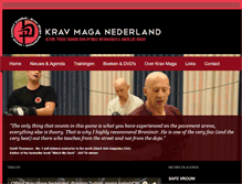 Tablet Screenshot of kravmaganederland.nl